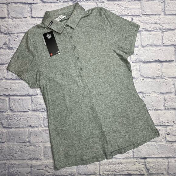 NEW Under Armour Fitted Golf Polo in Gray - Picture 1 of 8
